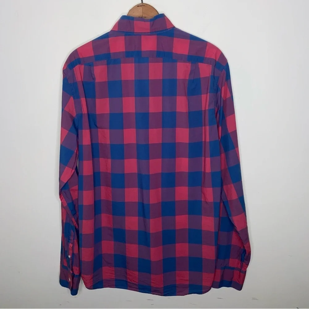 J. Crew Light Weight Medium Slim Fit 100% Cotton Bold Checkered Shirt